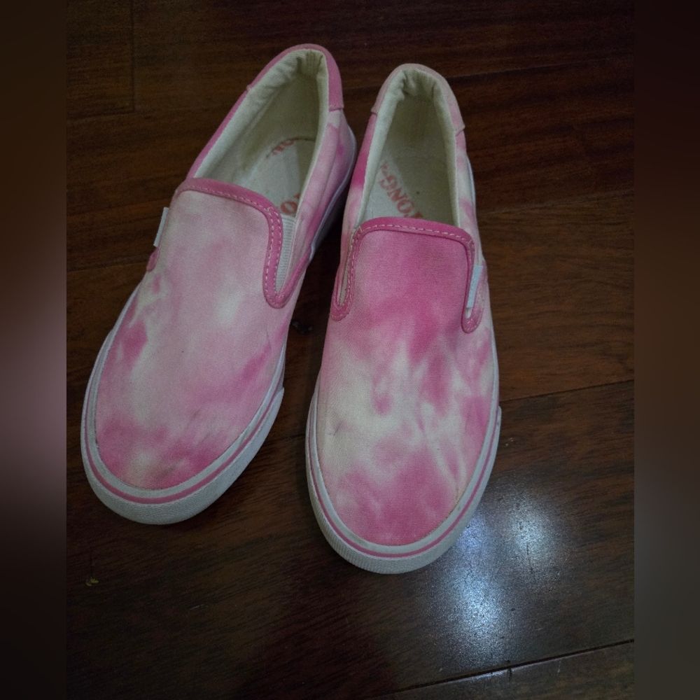 Lugz Womens Pink Tye Dye Slip-On Shoes Size 8